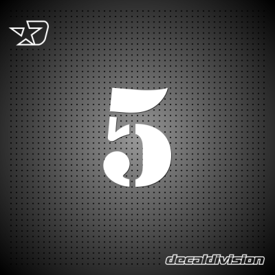 Vinyl Number 5 - Stencil